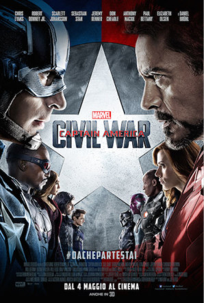 Poster di Captain America: Civil War di Flanerí